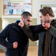 Davos and Danny having a fight.